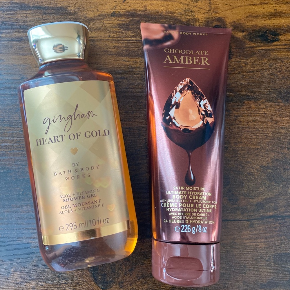 Chocolate Amber Lotion + Heart of Gold Body Wash Duo